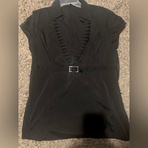 Express design studios V-Neck blouse with belt buckle